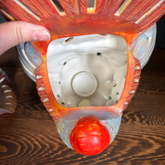 Vintage PartyLite Autumn Harvest Porcelain Turkey Tea Light Candle Holder - Picture 9 of 15